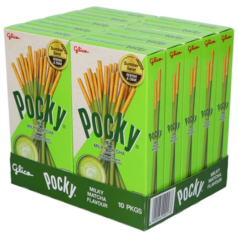 Glico Pocky Biscuit Stick Milky Matcha Flavor G Beagley