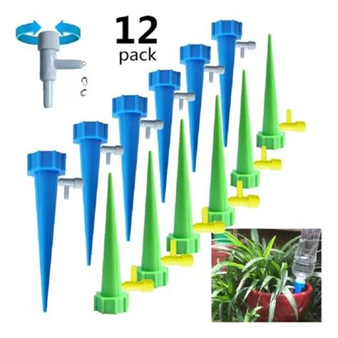 12 Und Gotejador Irrigador P Vasos Jardim Plantas Regulável