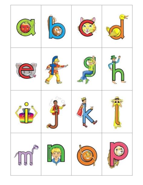 Free Printable Letterland Alphabet