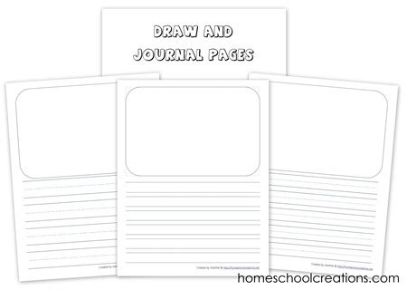 Draw and Journal Pages Printable