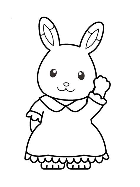 Sylvanian Families Coloring Pages