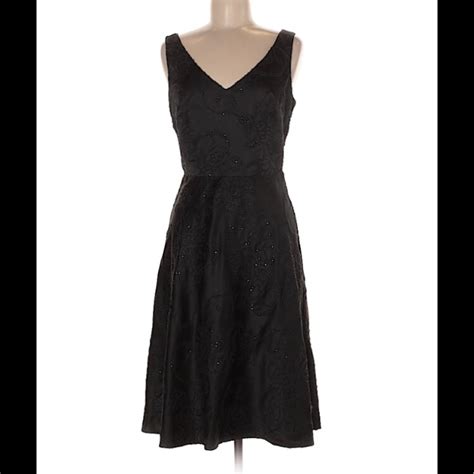 Classic Mica Black Beaded Cocktail Dress Gem