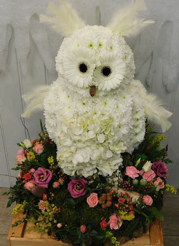 Owl Funeral Tribute Bellas Bouquets