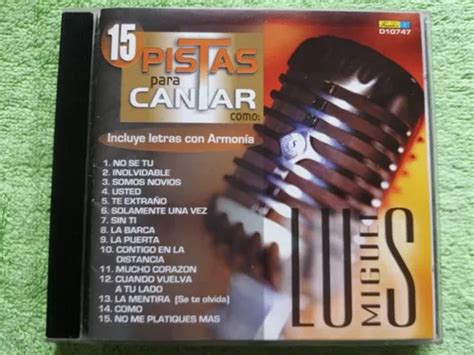 Eam Cd 15 Pistas Para Cantar Como Luis Miguel 1999 Karaoke Envío gratis