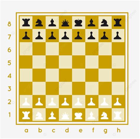 Chess Set Clipart Png Images Chess Set Vector Illustration On White