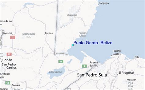 Punta Gorda Belize Map