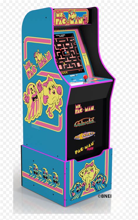 Ms Pacman Arcade Machine With Riser Arcade1up Mrs Pacman Walmart Png