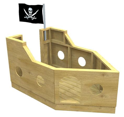 Free Pirate Ship Playhouse Plan | 8x5 PDF Download – Paul's Playhouses