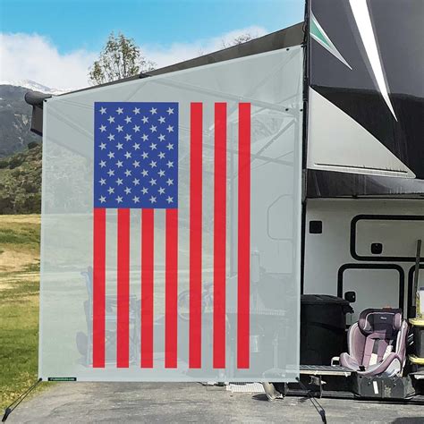 Amazon Tentproinc Rv Awning Side Shade X America Flag