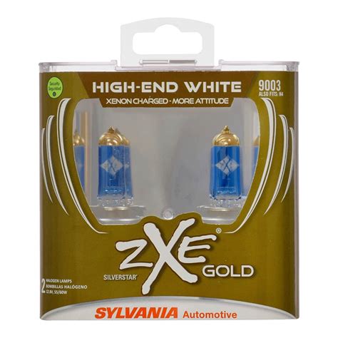 Sylvania Silverstar ZXE Gold 9003 HB2 H4 60 55W Two Bulbs Head Light