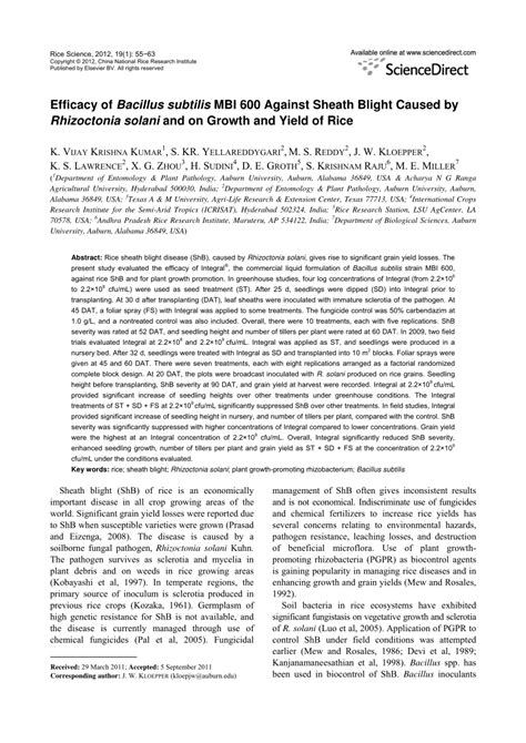 Pdf In Vitro Antagonistic Potential Of Pseudomonas Fluorescens