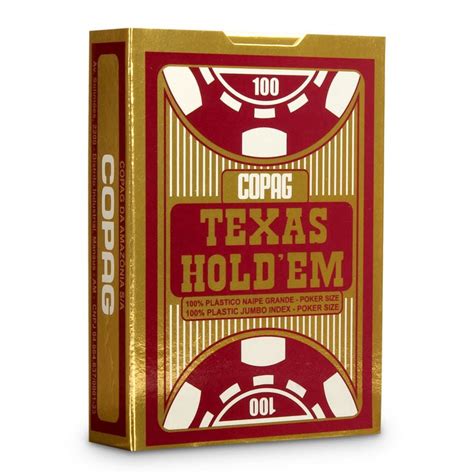 Baralho Texas Holdem Vermelho Copag No Shoptime