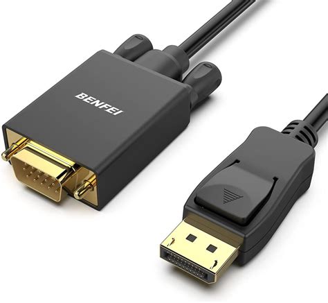 Benfei Displayport To Vga Cable Male To Male Sturdy Gold Plated Cable