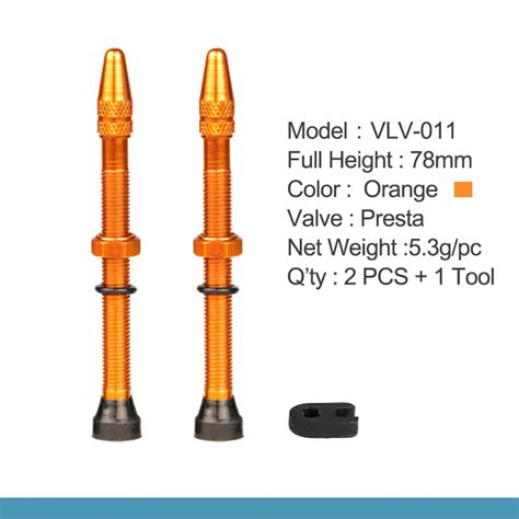 Deemount 2 шт бескамерные шины для велосипеда Presta клапан 78 мм сплав ...