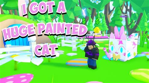 I Hatched The Huge Painted Cat In Roblox Pet Simulator X Youtube