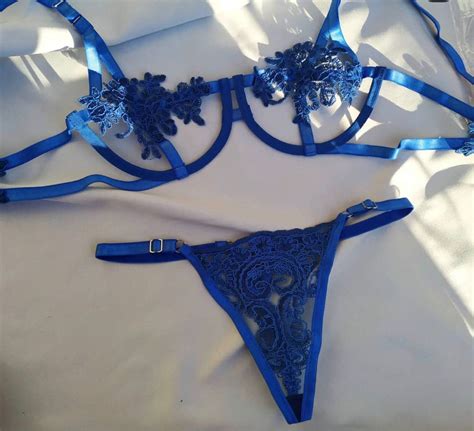 Blue Lingerie Lingerie Outfits Pretty Lingerie Lingerie Set Casual