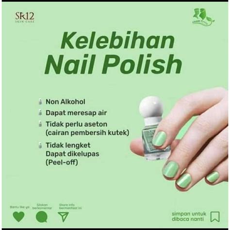 Jual Nail Polish SR12 Pacar Kuku Alami Dari SR12 Kutek Halal Shopee