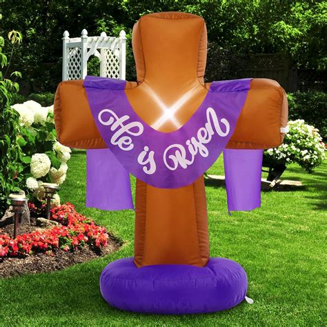 Pullcrease 33 Ft Easter Cross Inflatable Outdoor