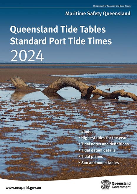 Queensland Tide Tables Maritime Safety Queensland