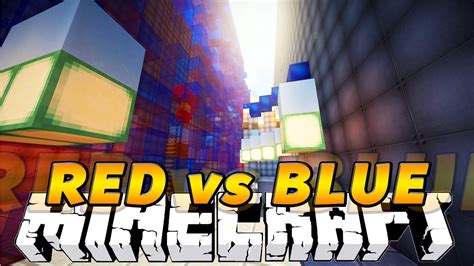 Minecraft RED Vs BLUE PARKOUR 5 BLOCK JUMP W KenWorth And