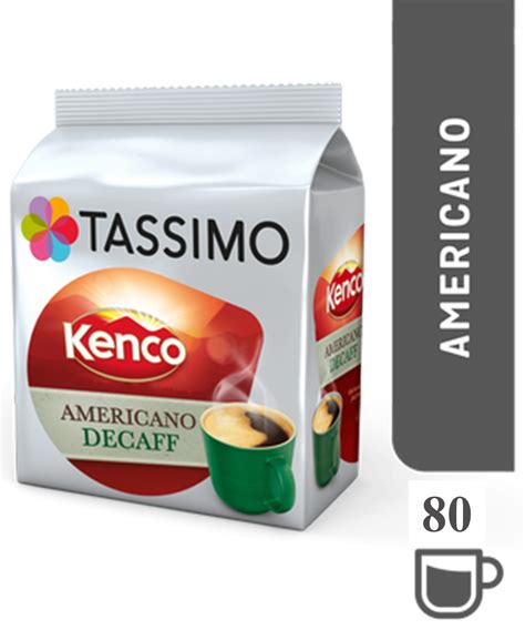 Tassimo Kenco Decaf Coffee Capsules Refills T Discs Pods 5 Pack 80