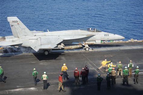 An F A 18E Super Hornet Assigned To The Argonauts Of Strike Fighter