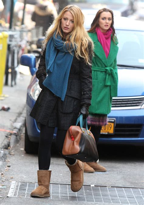 Blake Lively At The Gossip Girl Set In New York Hawtcelebs