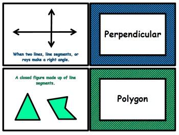 Geometry Flash Cards For Third Grade By Alissa Walters Tpt