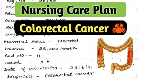 Nursing Care Plan On Colorectal Cancer Oncology Nursing Care Plan