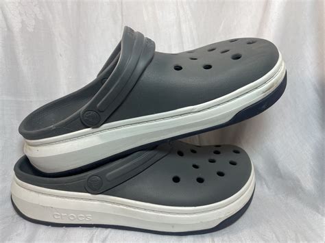 Crocs Unisex Clogs Iconic Comfort Size M10 W12 Gray Gem