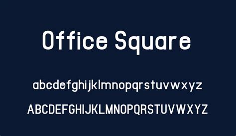 office square font font tr
