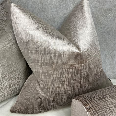 Taupe Textured Pillow Etsy