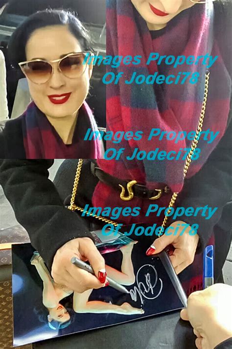 Dita Von Teese Signed Las Vegas A Jubilant Revue X Photo Exact