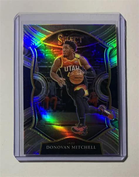 2021 22 PANINI SELECT Donovan Mitchell 27 Carte Prizm Argent Utah Jazz