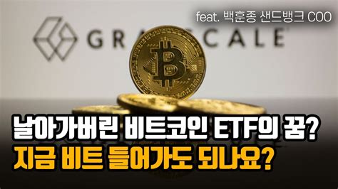 날아가버린 비트코인 Etf의 꿈 지금 비트 들어가도 되나요 마켓둘리 Youtube