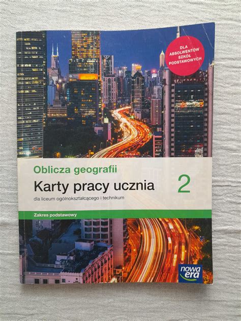 Oblicza Geografiikarta Pracy Geografia Nowa Era Poziom Podstawowy