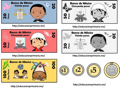 Fabulosos Y Creativos Billetes Y Monedas Para Aprender Jugando Material Educativo