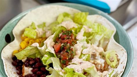 Cooking With Chef Bryan Chicken Burrito Bowl With Chipotle Cream