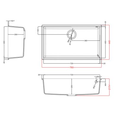 Elleci Lavello Vasca Linea Quadra Sottotop Installazione