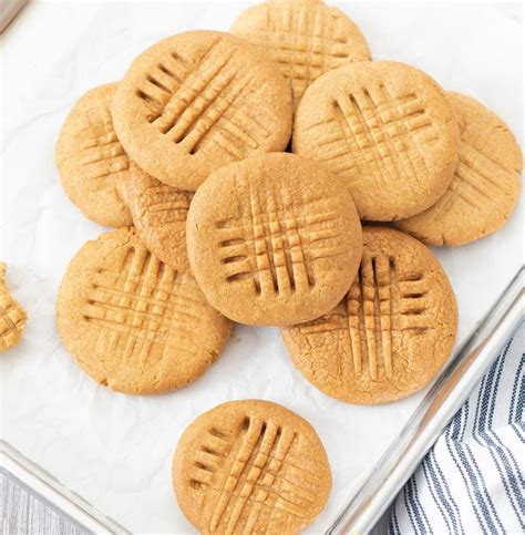 2 Ingredient Healthy Peanut Butter Cookies No Flour Butter Refined