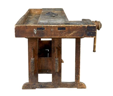 19TH CENTURY SCANDINAVIAN PINE WORKBENCH - Debenham Antiques
