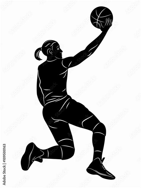 Female Basketball Player Vector