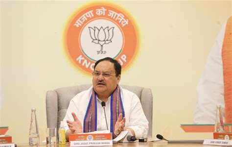 Honble Bjp National President Shri Jp Nadda Interacted With A Group