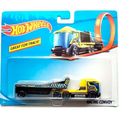 Caminh O Hot Wheels Racing Convoy Dor Mi Brinquedos