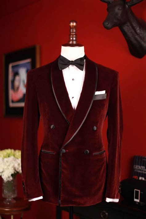 Men Occ Ehs Smoking Jackets Wedding Groom Tuxedo Dinner Velvet Coats