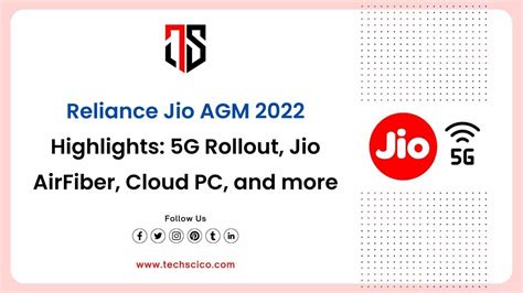 Reliance Jio Agm Highlights G Rollout Jio Airfiber Cloud Pc