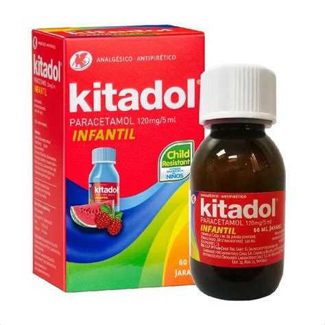 Kitadol Paracetamol 120 Mg5ml Jarabe 60 Ml Cruz Verde