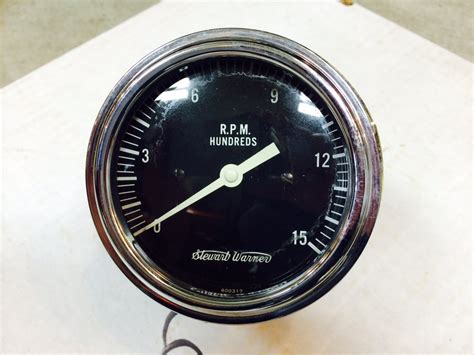 Vintage Stewart Warner Police Speedometer Large Face Tach Hand Held