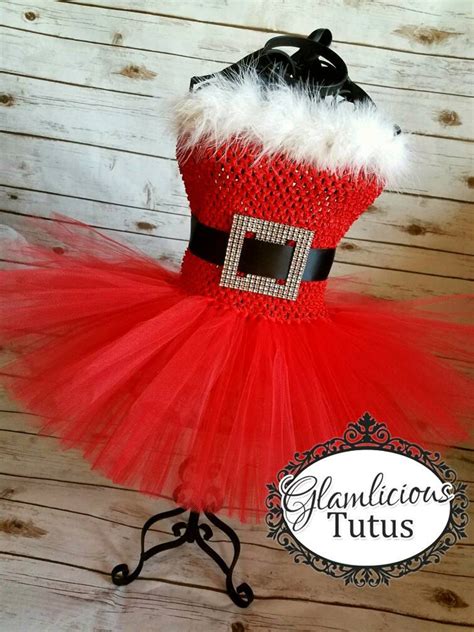 Santa Tutu Dress Santa Dress Costume Mrs Santa Claus Tutu Dress