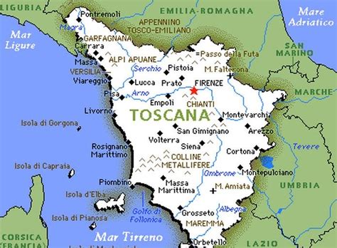 Toscana En Italia La Hermosa Región De Toscana En Italia Raza